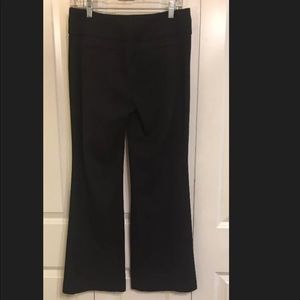 6S Express Flare Wide Waist Editor Pants in Black